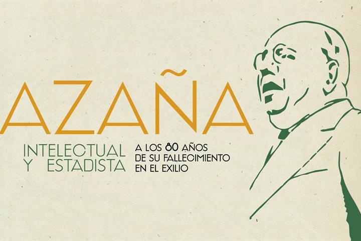Cartel de la exposición Azaña: Intelectual y estadista