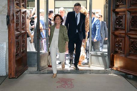 14/06/2018. Carmen Calvo se reúne con Ximo Puig. La vicepresidenta del Gobierno, Carmen Calvo, junto al presidente de la Generalitat Valenci...