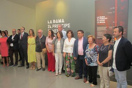 19/08/2018. Carmen Calvo visita el Museo Íbero de Jaén. Carmen Calvo, durante su visita al Museo Íbero de Jaén.