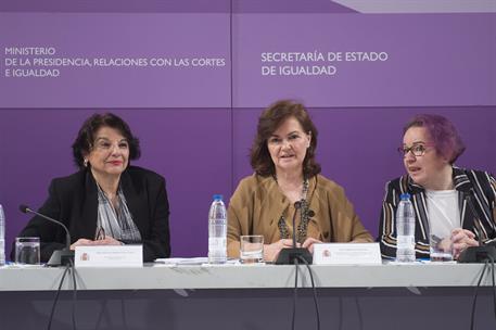 19/02/2019. La vicepresidenta presenta el Plan Estratégico de Igualdad de Oportunidades 2019-2022 al Consejo de Participación de la Mujer. L...