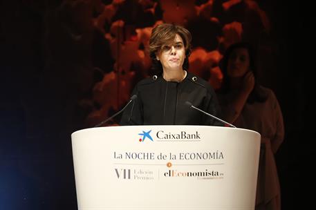 15/11/2017. Sáenz de Santamaría preside la entrega de los Premios elEconomista.es. La vicepresidenta del Gobierno y ministra de la Presidenc...