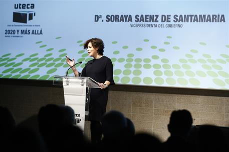 21/11/2017. Sáenz de Santamaría clausura la Jornada Anual de la UTECA. La vicepresidenta Soraya Sáenz de Santamaría ha clausurado la Jornada...