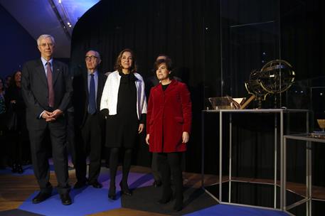 19/03/2018. Sáenz de Santamaría inaugura la exposición "Cosmos". La vicepresidenta del Gobierno, Soraya Sáenz de Santamaría, ha inaugurado, ...