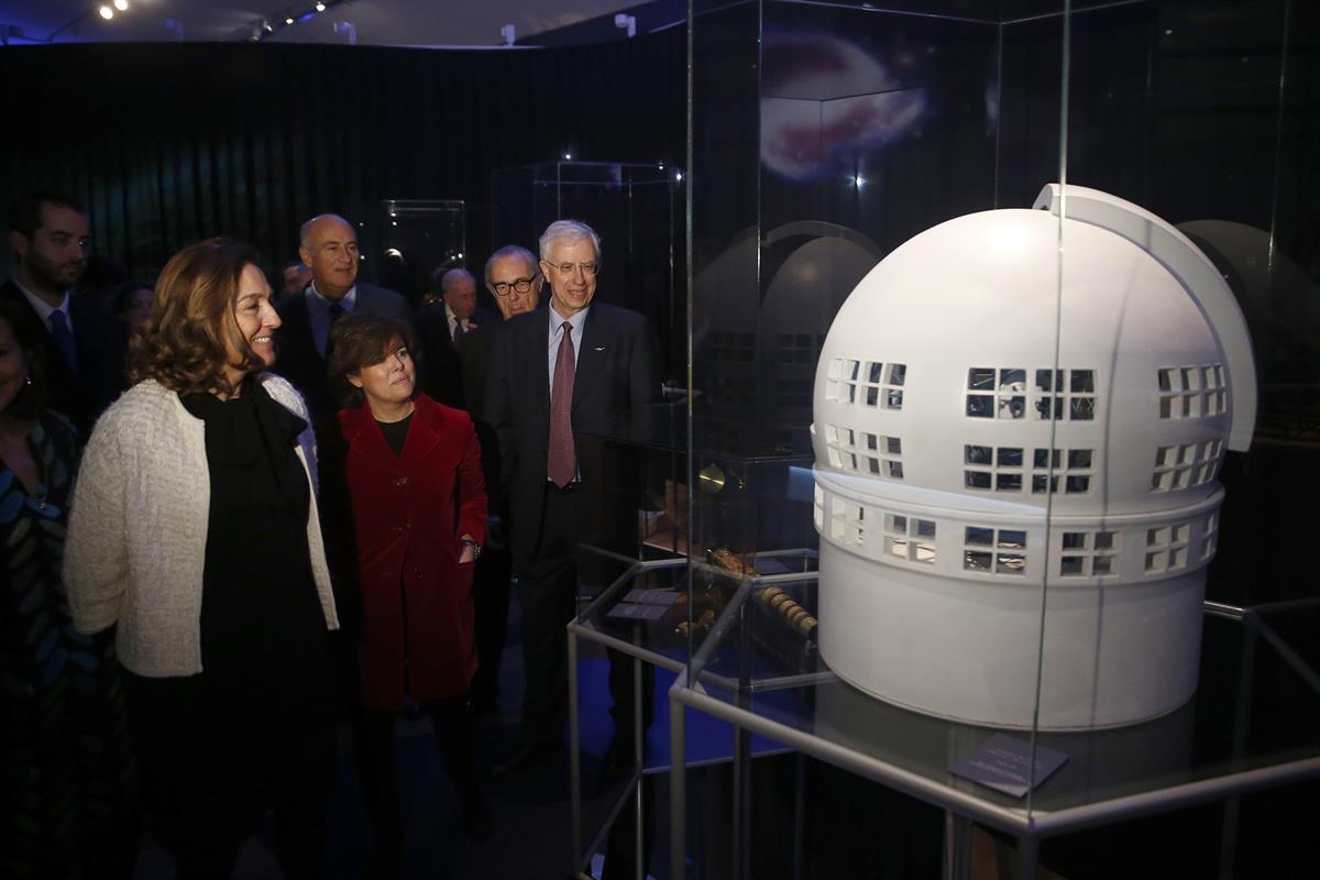 19/03/2018. Sáenz de Santamaría inaugura la exposición "Cosmos". La vicepresidenta del Gobierno, Soraya Sáenz de Santamaría, ha inaugurado, ...