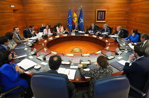 Felix Bolaños preside la reunión extraordinaria del Consejo de Seguridad Nacional.