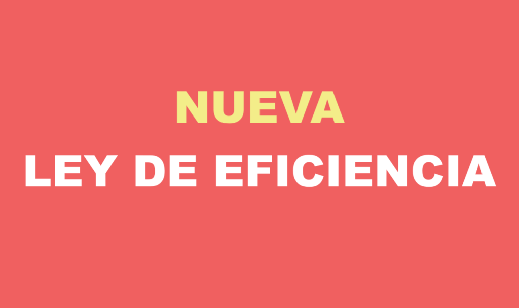 Imagen Nueva ley de eficiencia