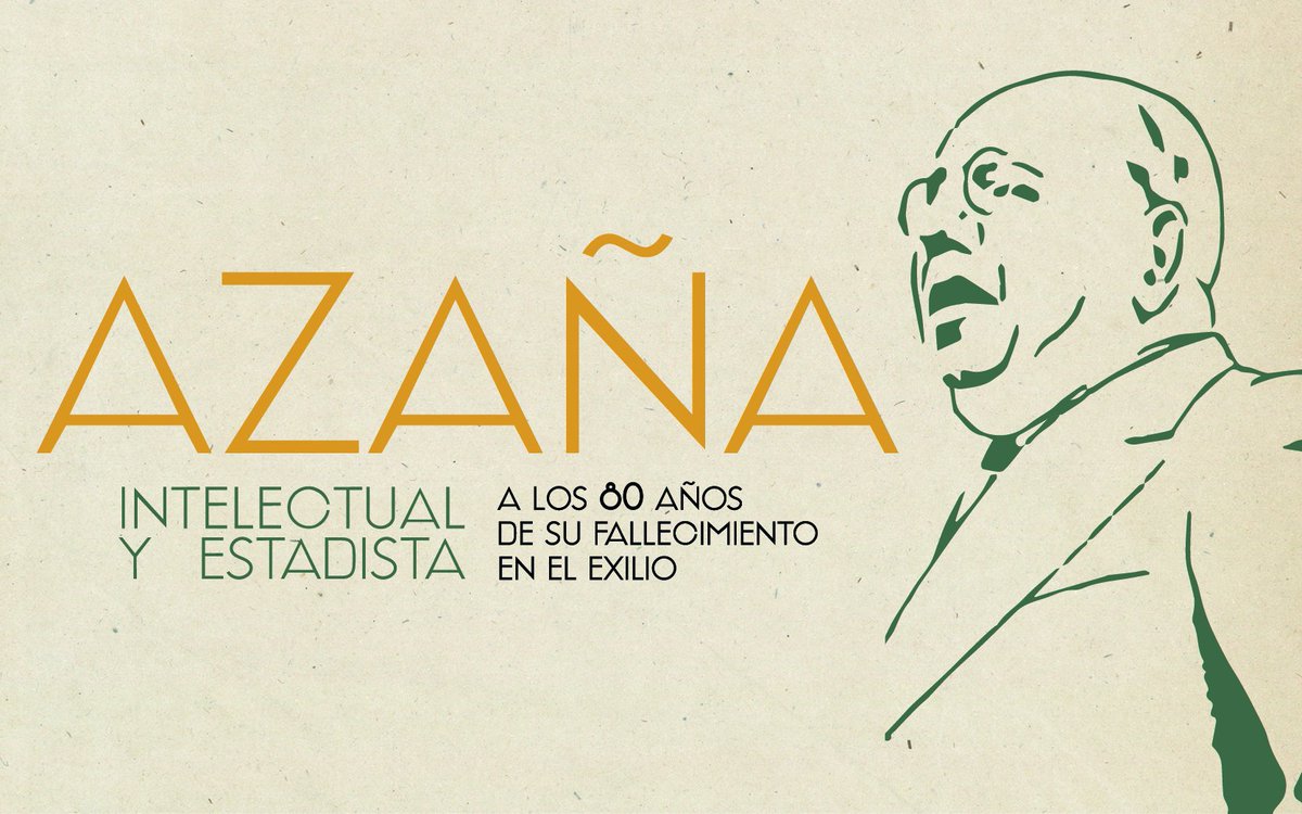 Cartel de la exposición Azaña: Intelectual y estadista