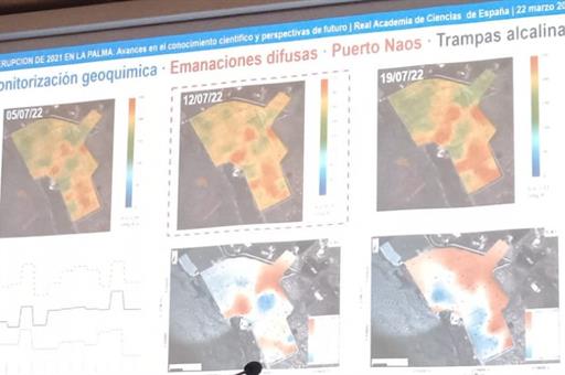 Erupción volcán 2021 - Academia Ciencias exactas