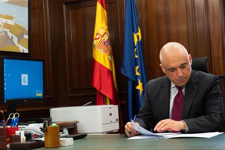 3/09/2021. Rafael Simancas, secretario de Estado de Relaciones con las Cortes