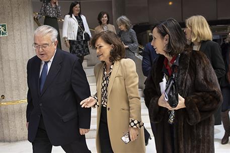 4/12/2018. Homenaje del Tribunal Constitucional a los ponentes de la Constitución. La vicepresidenta del Gobierno y ministra de la Presidenc...