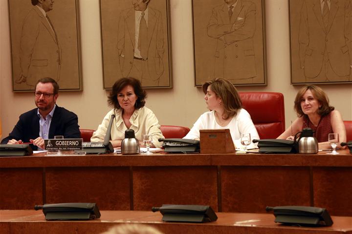 Carmen Calvo comparece en la Comisión de Igualdad del Congreso de los Diputados