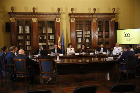 12/09/2018. Carmen Calvo, en la presentación de los actos conmemorativos del V Centenario de la Primera Vuelta al Mundo