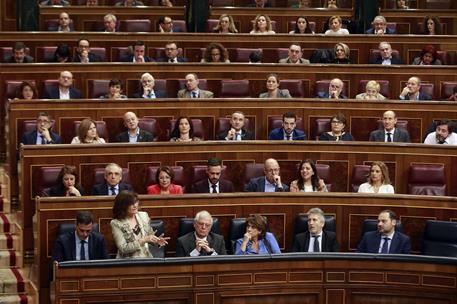 21/11/2018. Calvo asiste a la sesión de control al Gobierno en el Congreso. La vicepresidenta del Gobierno y ministra de la Presidencia, Rel...