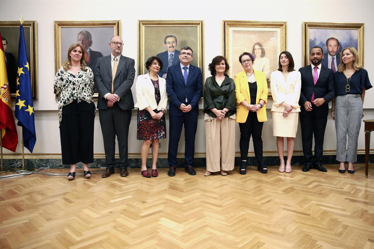 24/07/2018. Calvo asiste a la toma de posesión de altos cargos. Foto de familia del acto de toma de posesión de la directora del Instituto d...