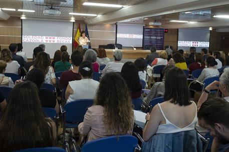 3/06/2019. Calvo clausura la III Jornada Huérfan@s de la Violencia de Género: hacia la protección internacional. La vicepresidenta del Gobie...