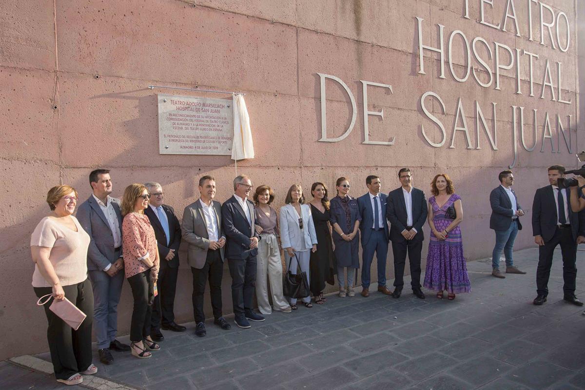 4/07/2019. Carmen Calvo, en su visita a Almagro, con motivo de la inauguración del 42 Festival Internacional de Teatro Clásico de Almagro. L...