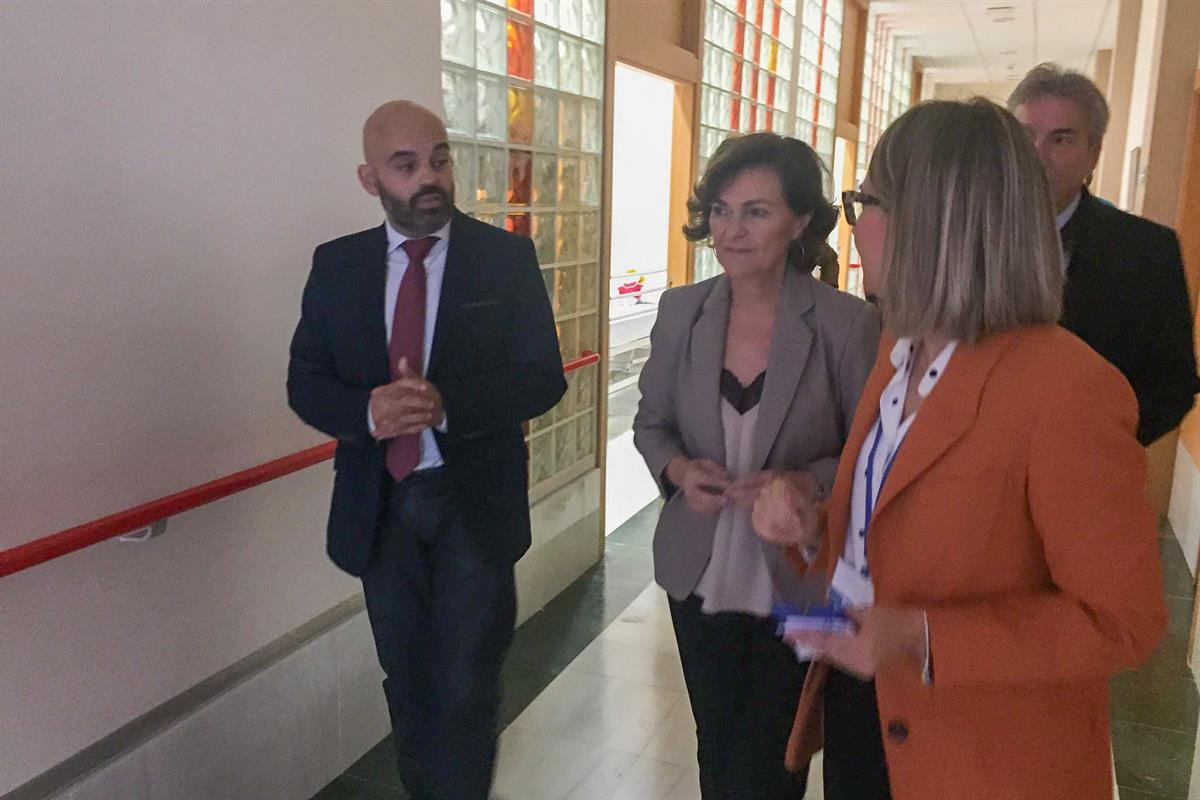 5/11/2019. Calvo visita la Unidad de Día y Residencia de la Federación Almeriense de Personas con Discapacidad (FAAM). La vicepresidenta del...