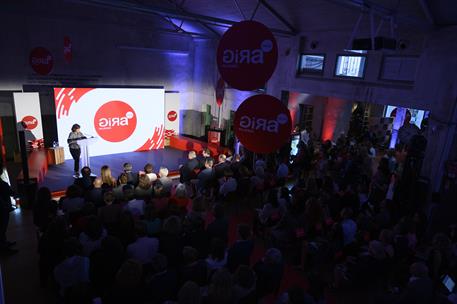 8/10/2019. Carmen Calvo, en la entrega de los Premios GIRA Mujeres 2019. La vicepresidenta del Gobierno y ministra de la Presidencia, Relaci...