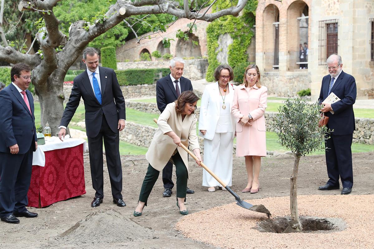 9/05/2019. Carmen Calvo asiste al acto de entrega del Premio Europeo Carlos V. La vicepresidenta del Gobierno en funciones, Carmen Calvo, ha...