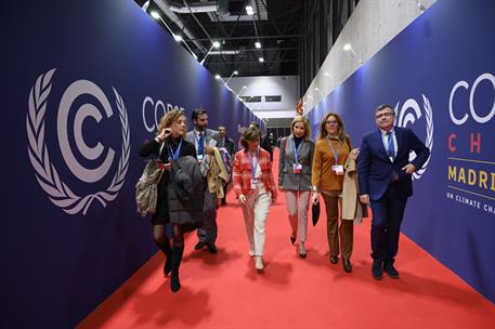 10/12/2019. Carmen Calvo, en el Día de la Igualdad en la COP25. La vicepresidenta del Gobierno, ministra de la Presidencia, Relaciones con l...