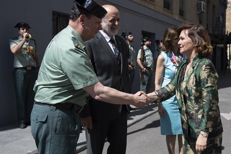 11/07/2019. Carmen Calvo asiste a la presentación del Plan de Igualdad de la Guardia Civil. La vicepresidenta del Gobierno, ministra de la P...