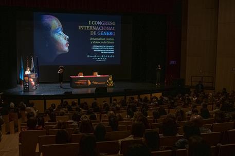 13/11/2019. Calvo inaugura el I Congreso Internacional: Universidad, Justicia y Violencia de Género. La vicepresidenta del Gobierno y minist...