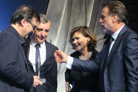 15/10/2019. Carmen Calvo asiste a la ceremonia de entrega del Premio Planeta 2019. La vicepresidenta del Gobierno, ministra de la Presidenci...