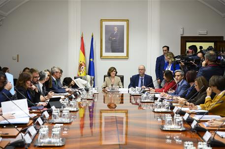 17/10/2019. Reunión de la Conferencia Sectorial de Igualdad. La vicepresidenta del Gobierno, ministra de la Presidencia, Relaciones con las ...