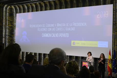 25/11/2019. Calvo preside la entrega de reconocimientos con motivo del Día Internacional de la Eliominación de la Violencia contra la Mujer....