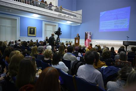 28/11/2019. Calvo: "El buen nombre de España está unido a su primer apellido que es democracia, y a su segundo apellido, feminismo".. La vic...