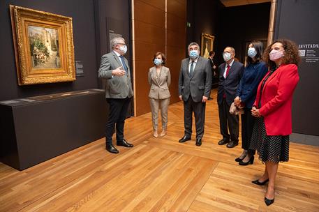 5/10/2020. Exposición "Invitadas" en el Museo del Prado. La vicepresidenta primera del Gobierno, ministra de la Presidencia, Relaciones con ...