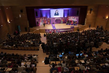 7/03/2020. Conmemoración del Día Internacional de la Mujer. Imagen del paraninfo 'Luis Arroyo' de la Universidad de Castilla-La Mancha en Ci...