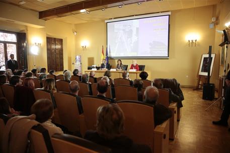 9/03/2020. Calvo interviene en la presentación del archivo personal de María Telo. La vicepresidenta primera del Gobierno y ministra de la P...