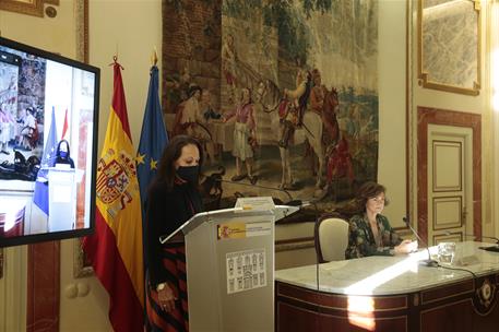 9/10/2020. Homenaje a Concepción Arenal. La vicepresidenta primera del Gobierno, ministra de la Presidencia, Relaciones con las Cortes y Mem...