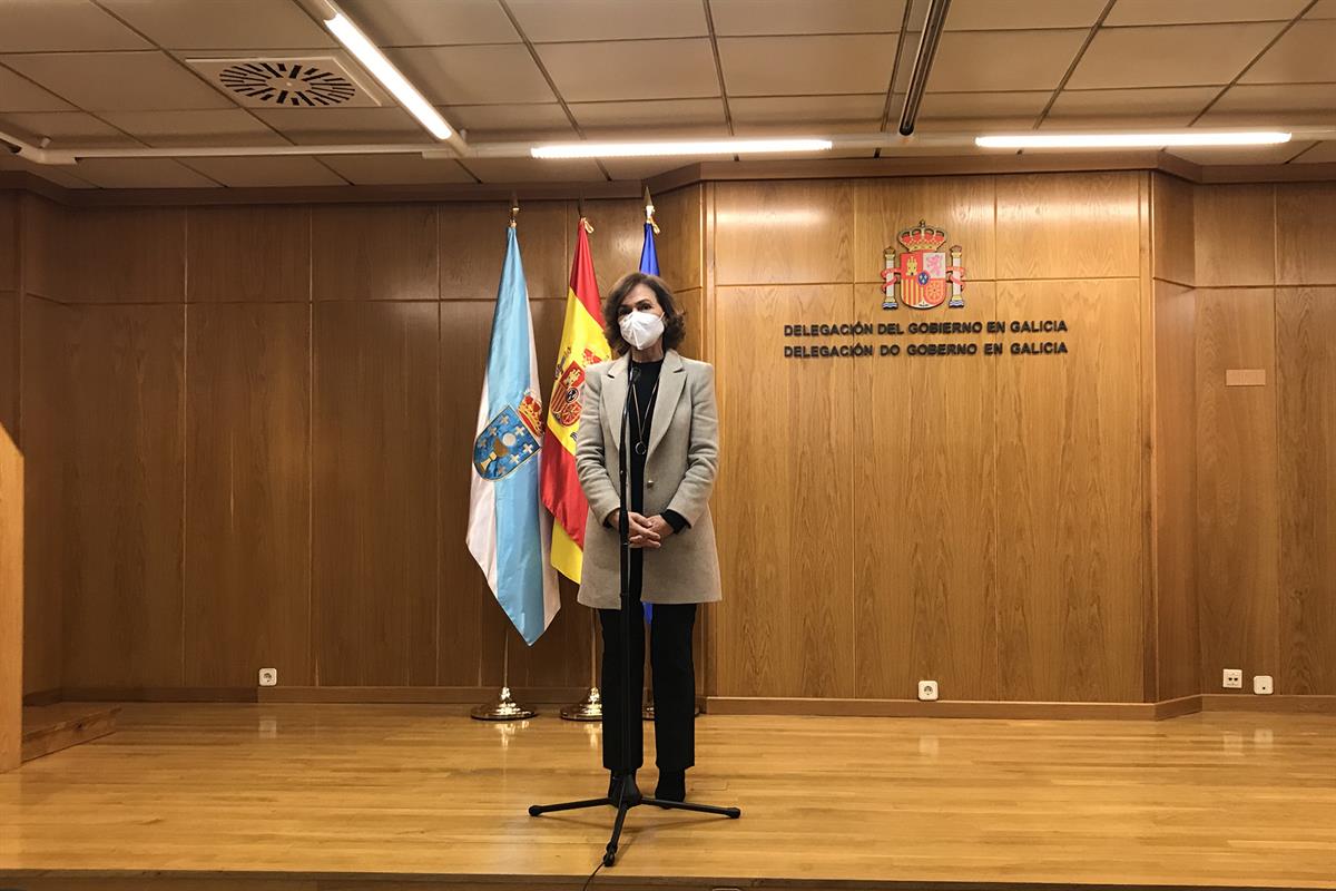 10/12/2020. Futuro del Pazo de Meirás. La vicepresidenta primera y ministra de la Presidencia, Relaciones con las Cortes y Memoria Democráti...