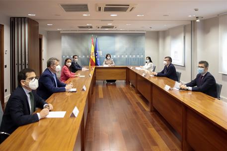 12/06/2020. Calvo y Darias se reúnen con una delegación de Ciudadanos. Carmen Calvo y Carolina Darias mantienen una reunión con una delegaci...