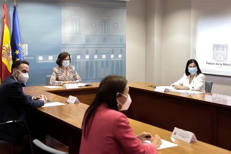 12/06/2020. Calvo y Darias se reúnen con una delegación de Ciudadanos. Carmen Calvo y Carolina Darias mantienen una reunión con una delegaci...