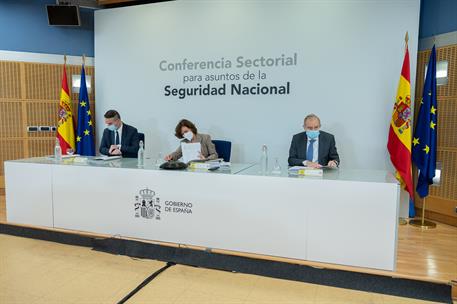 17/11/2020. Carmen Calvo preside la Conferencia Sectorial para Asuntos de la Seguridad Nacional. La vicepresidenta primera y ministra de la ...