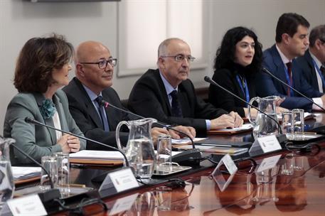 19/02/2020. Carmen Calvo preside la Conferencia Sectorial para asuntos de la Seguridad Nacional. La vicepresidenta primera y ministra de la ...