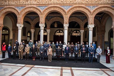 21/12/2020. Carmen Calvo, en la entrega de los Premios Plaza de España 2020. La vicepresidenta primera del Gobierno y ministra de la Preside...