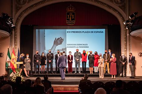 21/12/2020. Carmen Calvo, en la entrega de los Premios Plaza de España 2020. La vicepresidenta primera del Gobierno y ministra de la Preside...