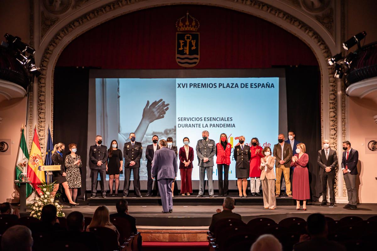 21/12/2020. Carmen Calvo, en la entrega de los Premios Plaza de España 2020. La vicepresidenta primera del Gobierno y ministra de la Preside...