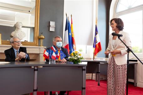 22/08/2020. Carmen Calvo homenajea al último español superviviente de Mauthausen. La vicepresidenta primera del Gobierno, ministra de la Pre...