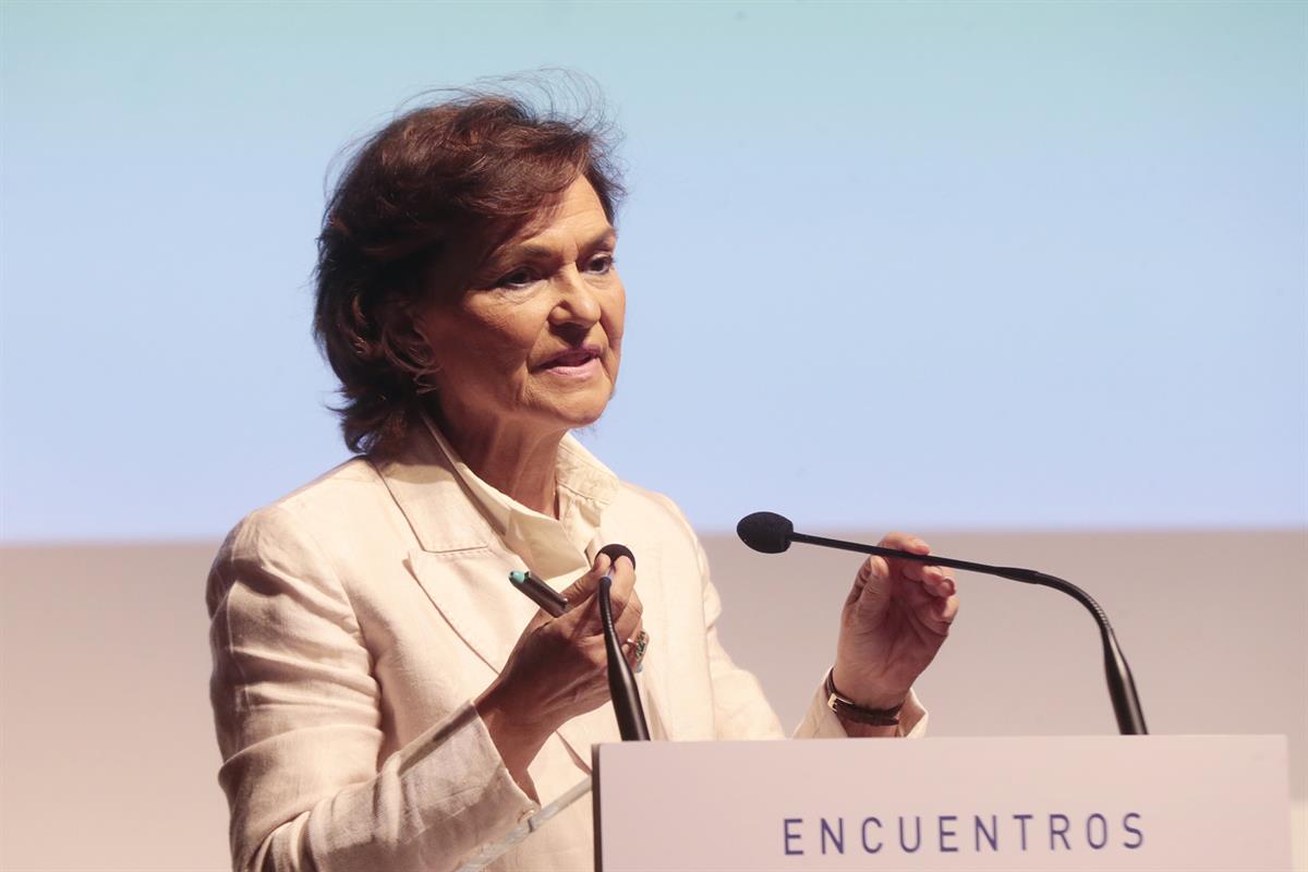 25/09/2020. Calvo participa en el acto de SER Andalucía por el 40 aniversario del Estatuto de Autonomía andaluz. La vicepresidenta primera d...
