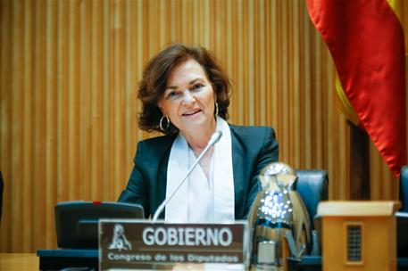 26/05/2020. Comisión para la Reconstrucción Social y Económica. Comparecencia de la vicepresidenta primera del Gobierno, ministra de la Pres...