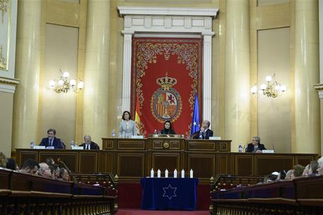 27/01/2020. La vicepresidenta del Gobierno, ministra de la Presidencia, Relaciones con las Cortes y Memoria Democrática, Carmen Calvo. La vi...