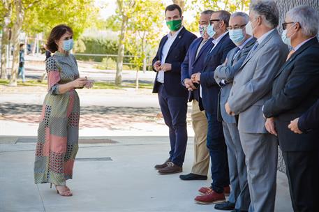 28/08/2020. Visita oficial de Carmen Calvo a Extremadura. La vicepresidenta primera del Gobierno, ministra de la Presidencia, Relaciones con...