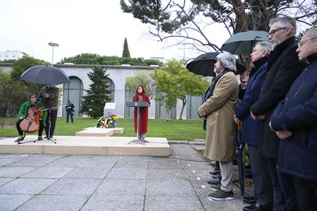 30/01/2020. Calvo asiste al homenaje a los deportados y fallecidos en Mauthausen. La vicepresidenta del Gobierno, ministra de la Presidencia...