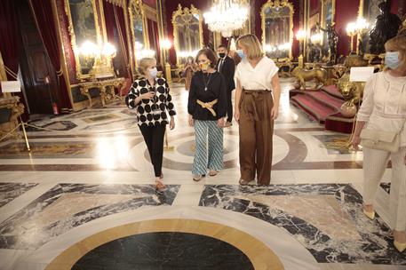 30/06/2020. Visita de la vicepresidenta primera del Gobierno al Palacio Real de Madrid. La vicepresidenta primera del Gobierno y ministra de...