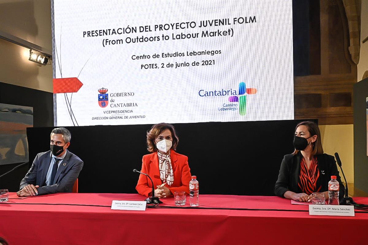 2/06/2021. Carmen Calvo visita Cantabria. La vicepresidenta del Gobierno, ministra de la Presidencia, Relaciones con las Cortes y Memoria De...